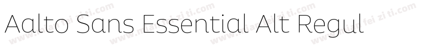 Aalto Sans Essential Alt Regular字体转换